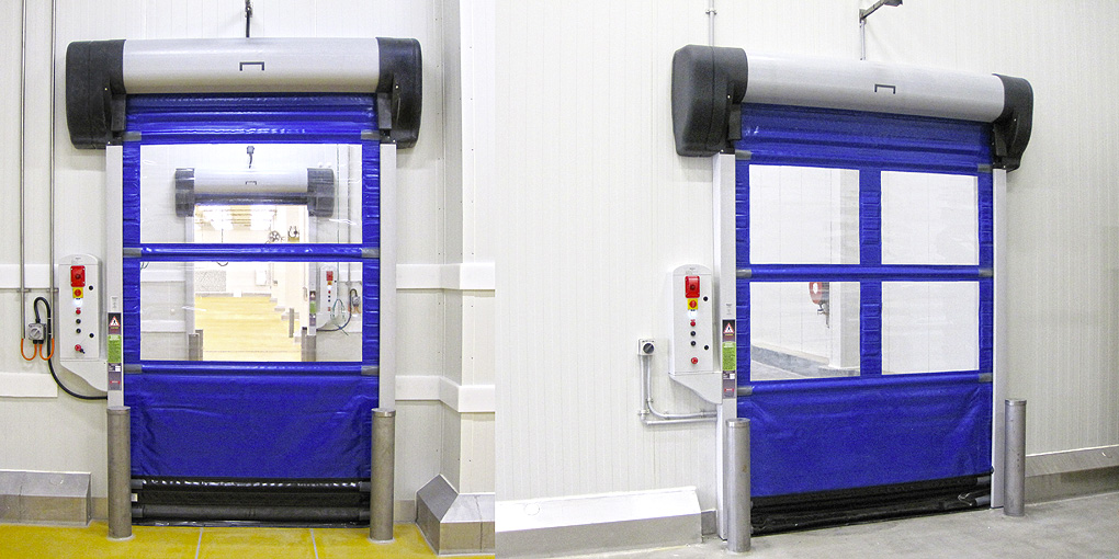 Multi-composite high-speed flexible doors for insulation panels