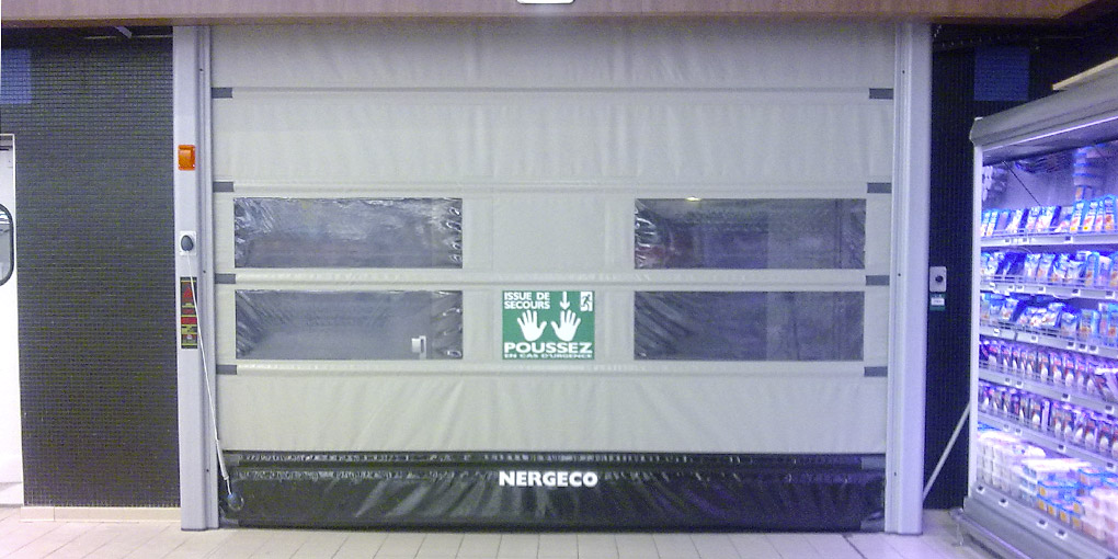 High-speed Emergency Exit door with composite frame for public access buildings